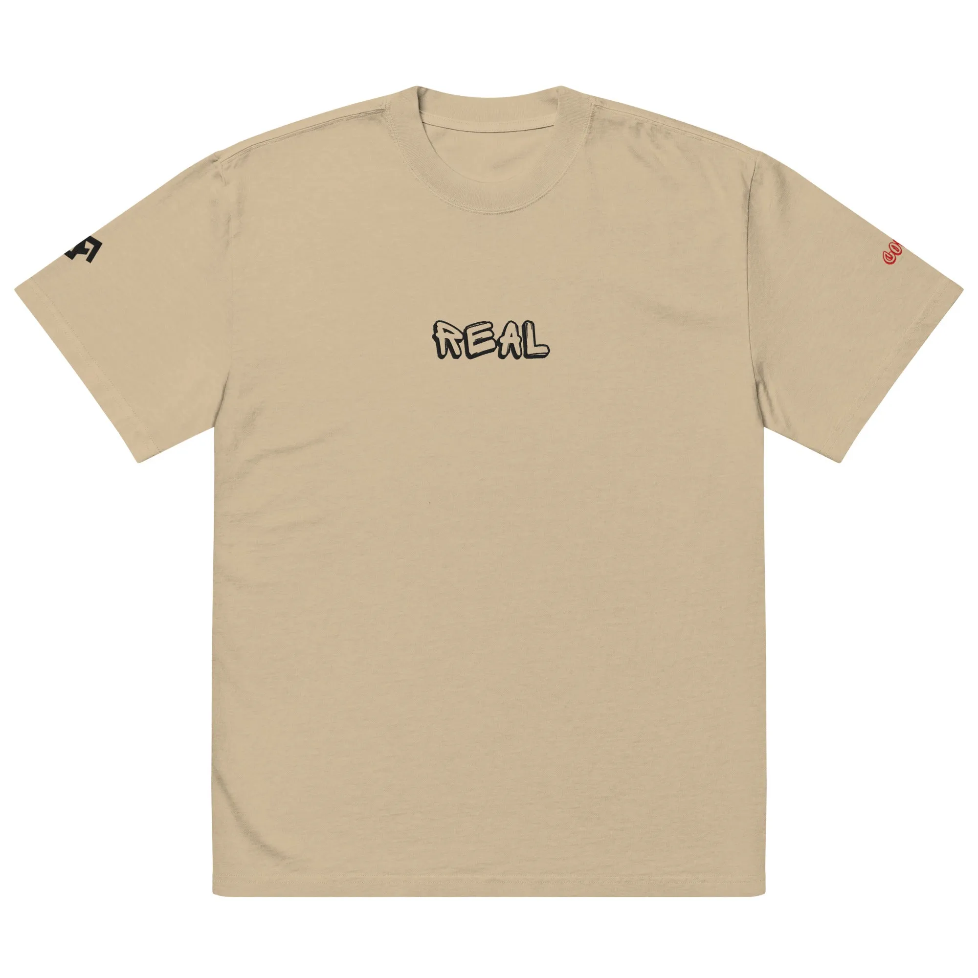 Oversized "REAL" Faded T-Shirt