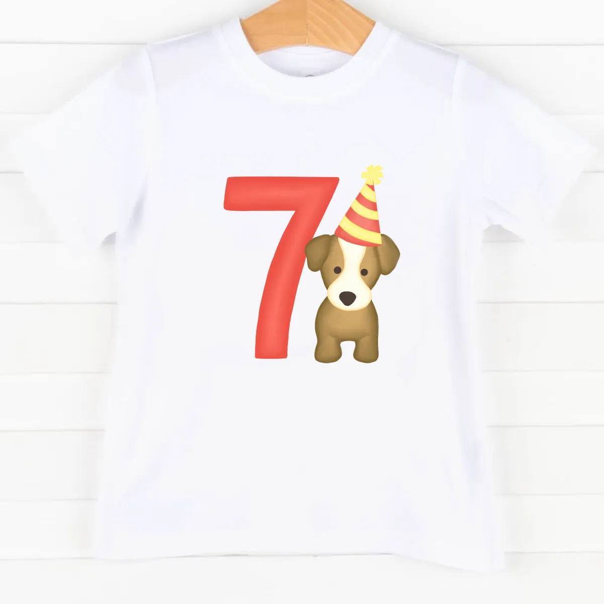 Party Pup 7th Birthday, Boys Graphic Tee