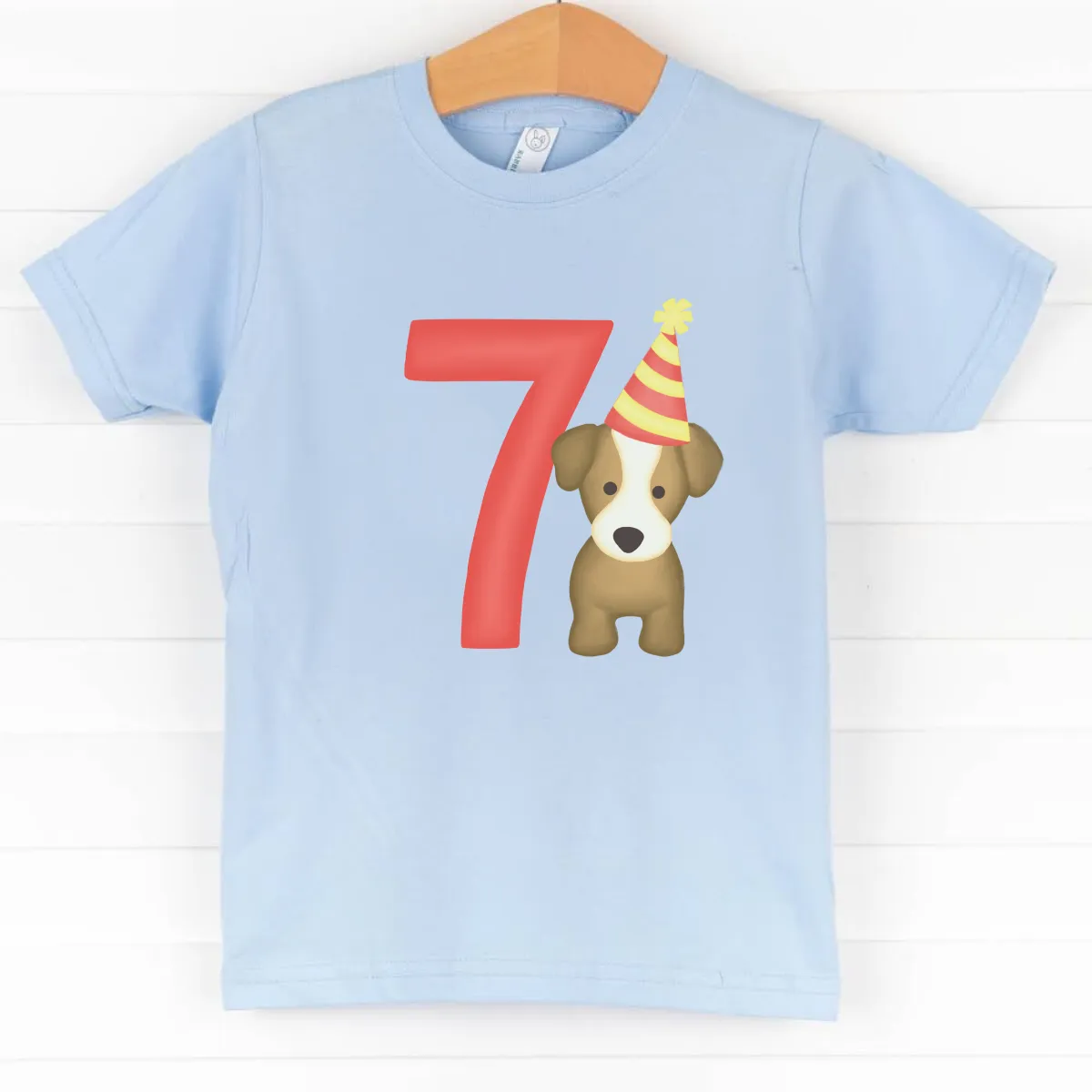 Party Pup 7th Birthday, Boys Graphic Tee