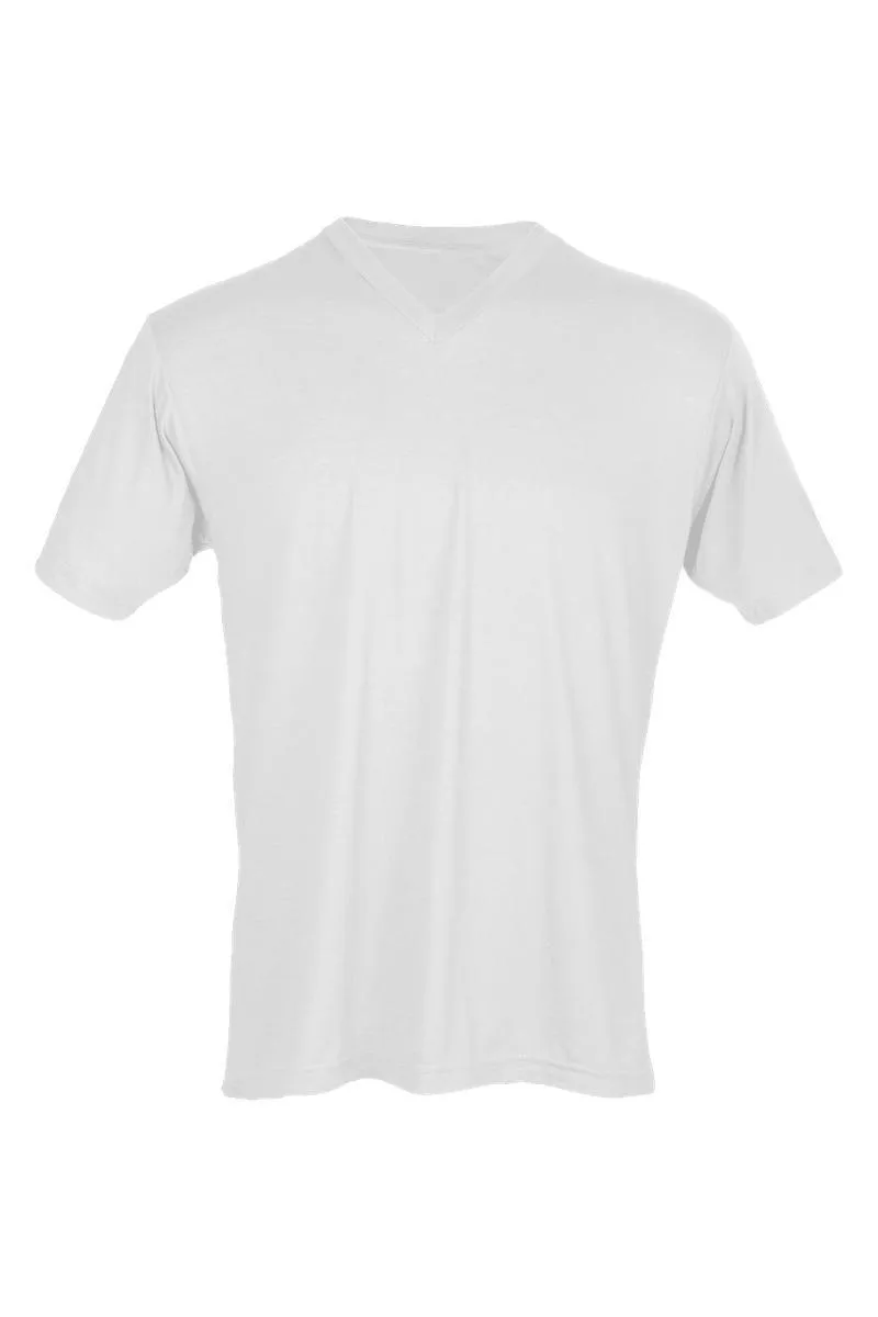 Peace Love Shamrock Unisex Poly-Rich Blend V-Neck Tee