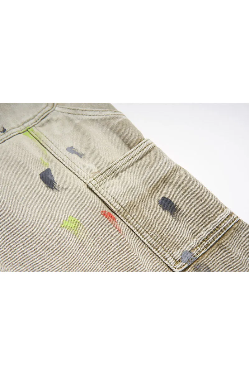 PG0548 Retro Denim Straight Jeans