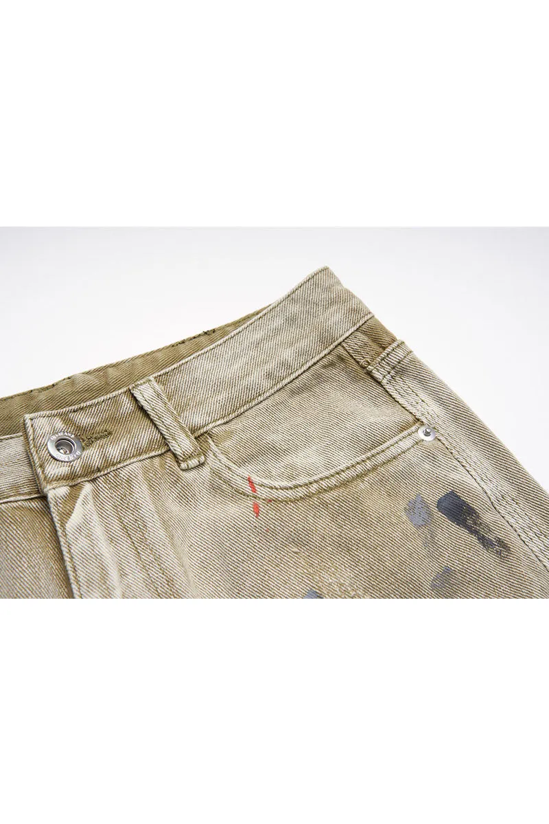 PG0548 Retro Denim Straight Jeans
