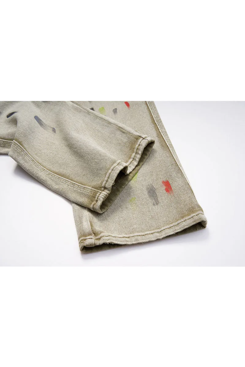PG0548 Retro Denim Straight Jeans