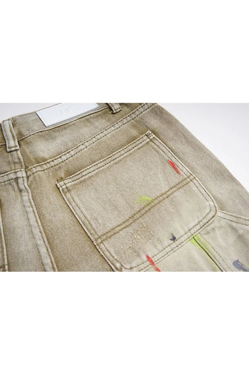 PG0548 Retro Denim Straight Jeans