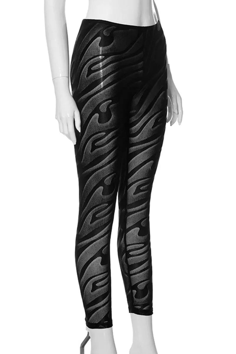 PI889 Sheer Mesh Leggings Pants
