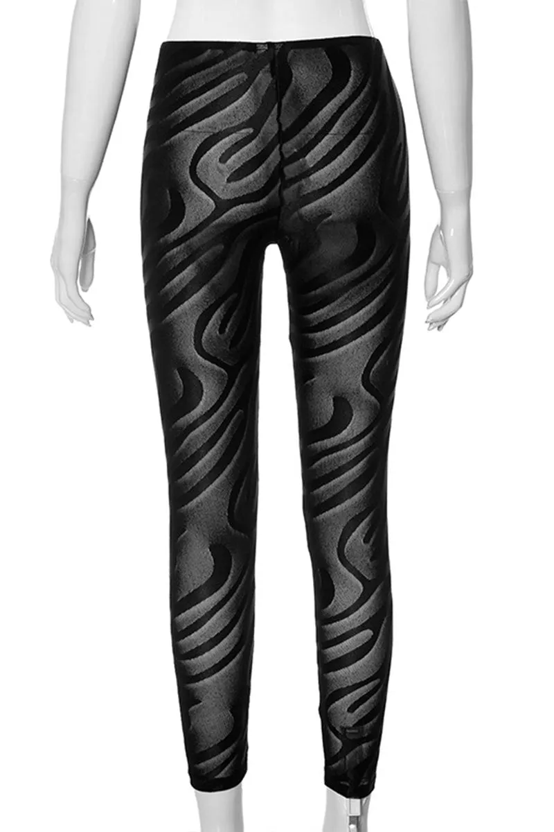 PI889 Sheer Mesh Leggings Pants