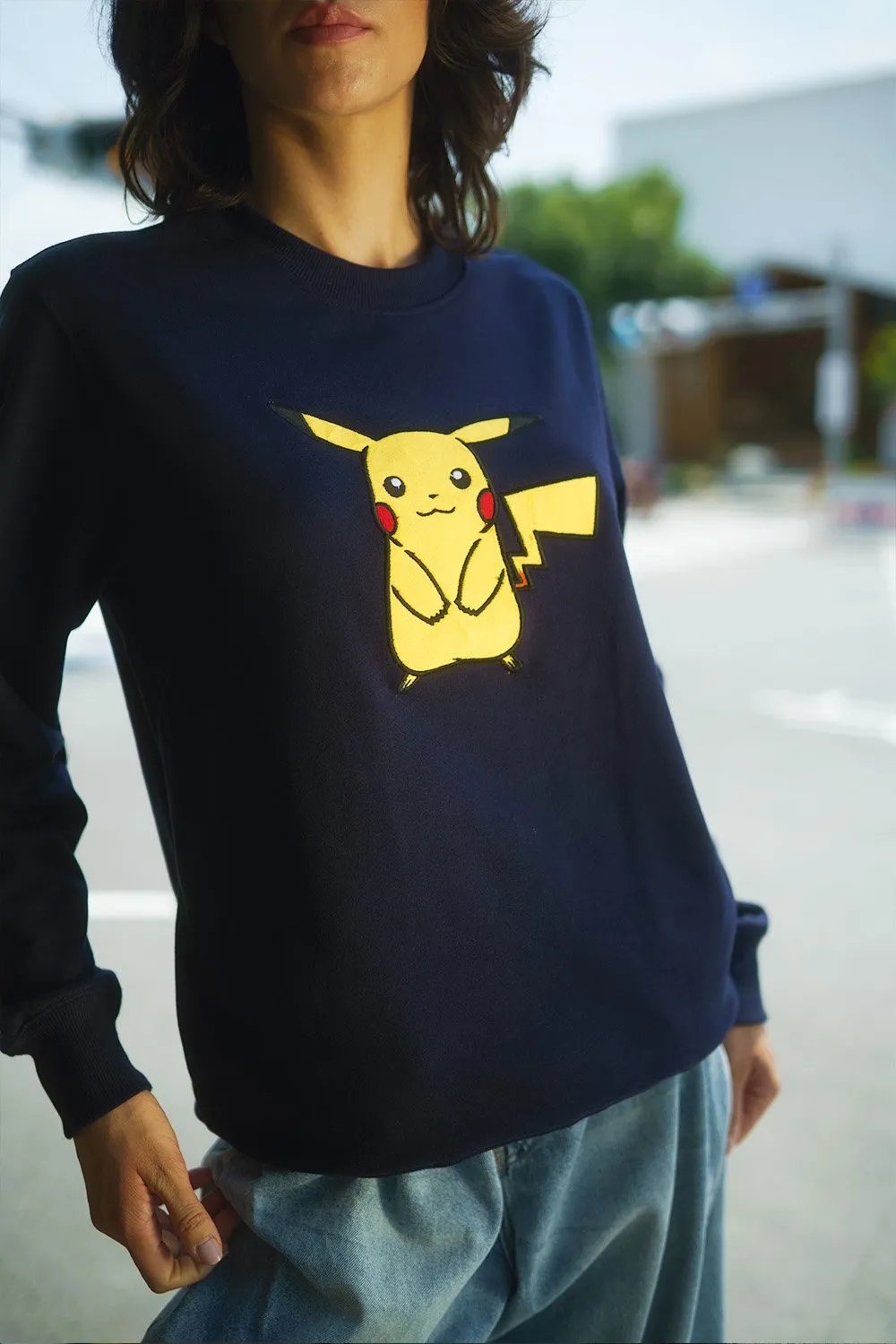 Pika Pika Navy Blue Sweatshirt