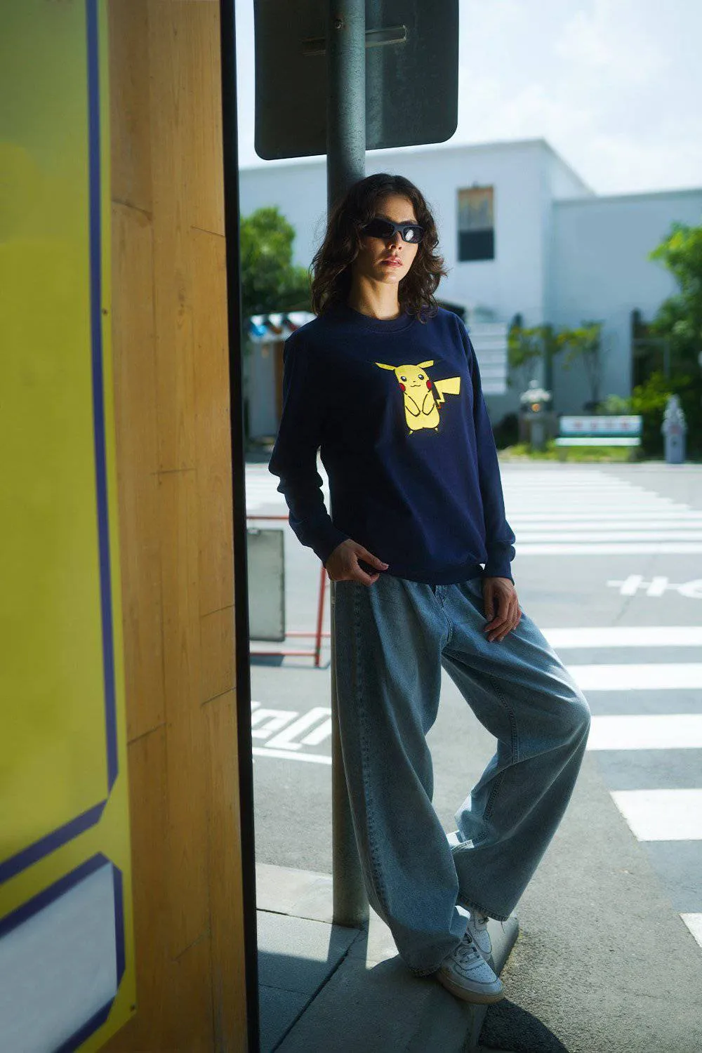 Pika Pika Navy Blue Sweatshirt