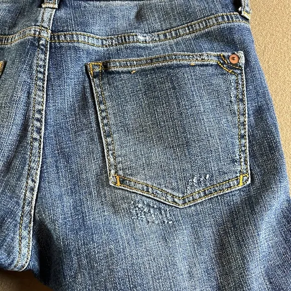PILCRO and The Letterpress Slim Boyfriend- Patchwork Embroidered - Size 25