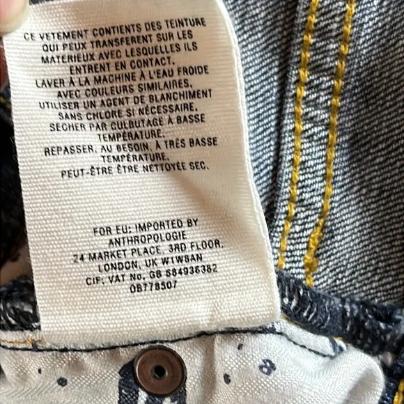 PILCRO and The Letterpress Slim Boyfriend- Patchwork Embroidered - Size 25