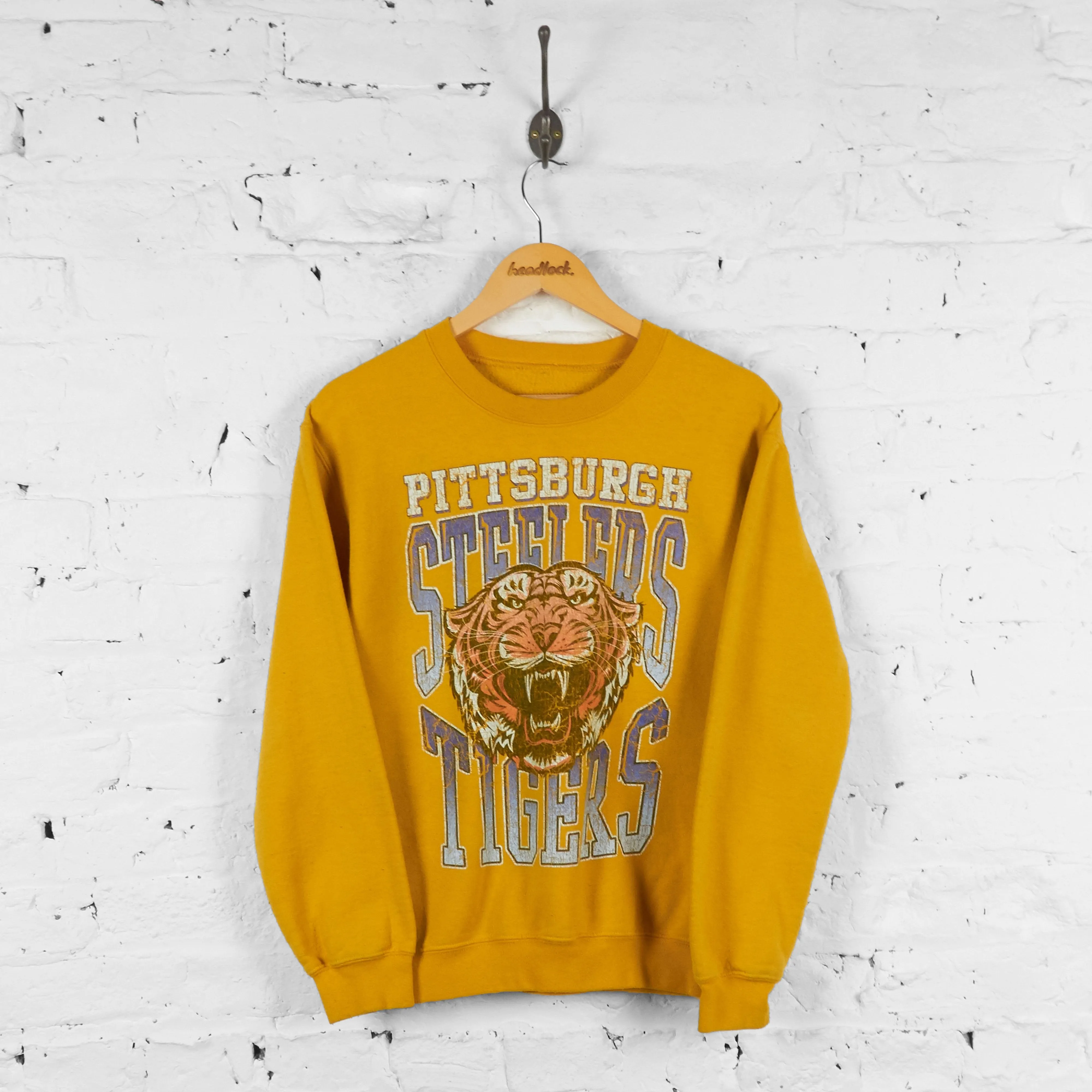 Pittsburgh Steelers Tigers NFL American Football Sweatshirt - Yellow - M