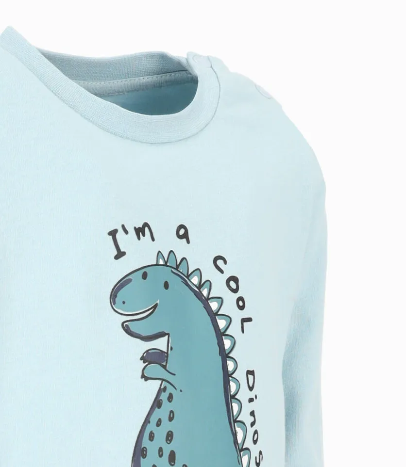 Polera bebé niño con dinosaurios