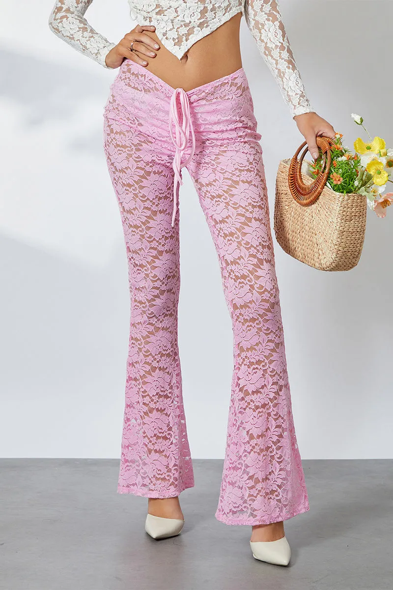 PR3334 Lace Sheer Leggings Pant