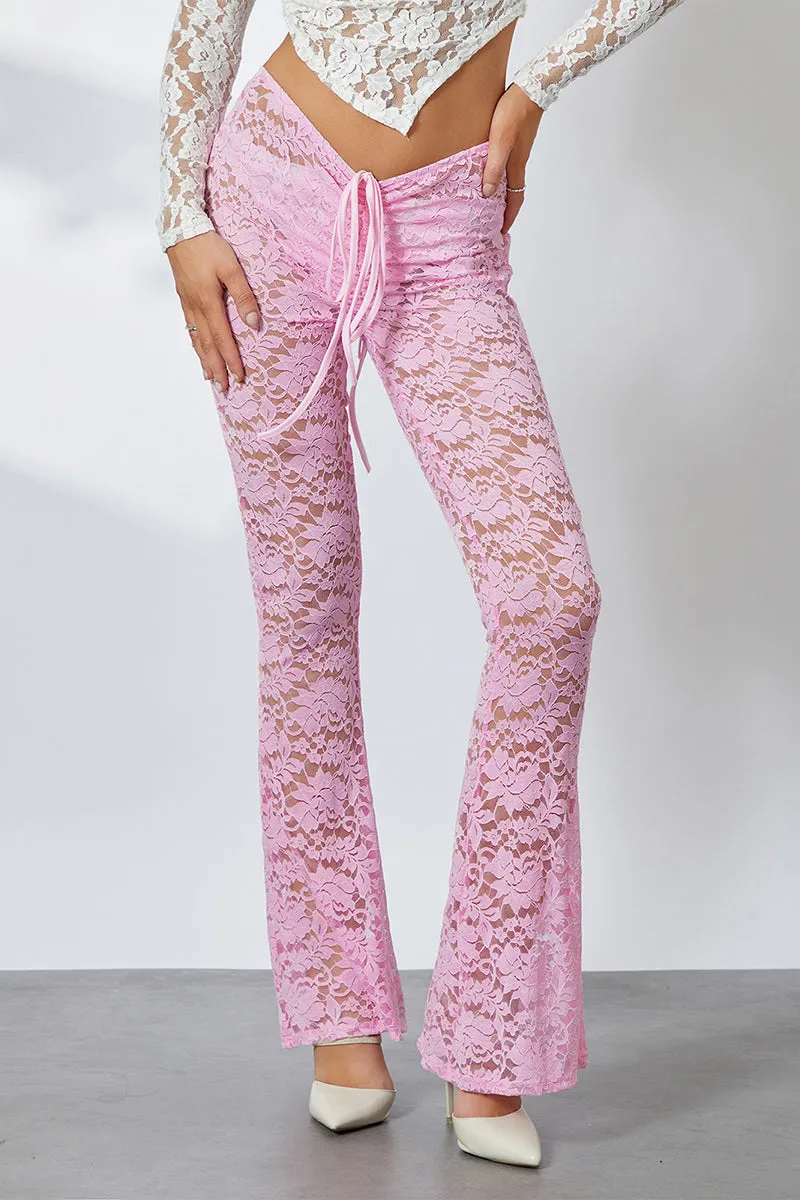 PR3334 Lace Sheer Leggings Pant