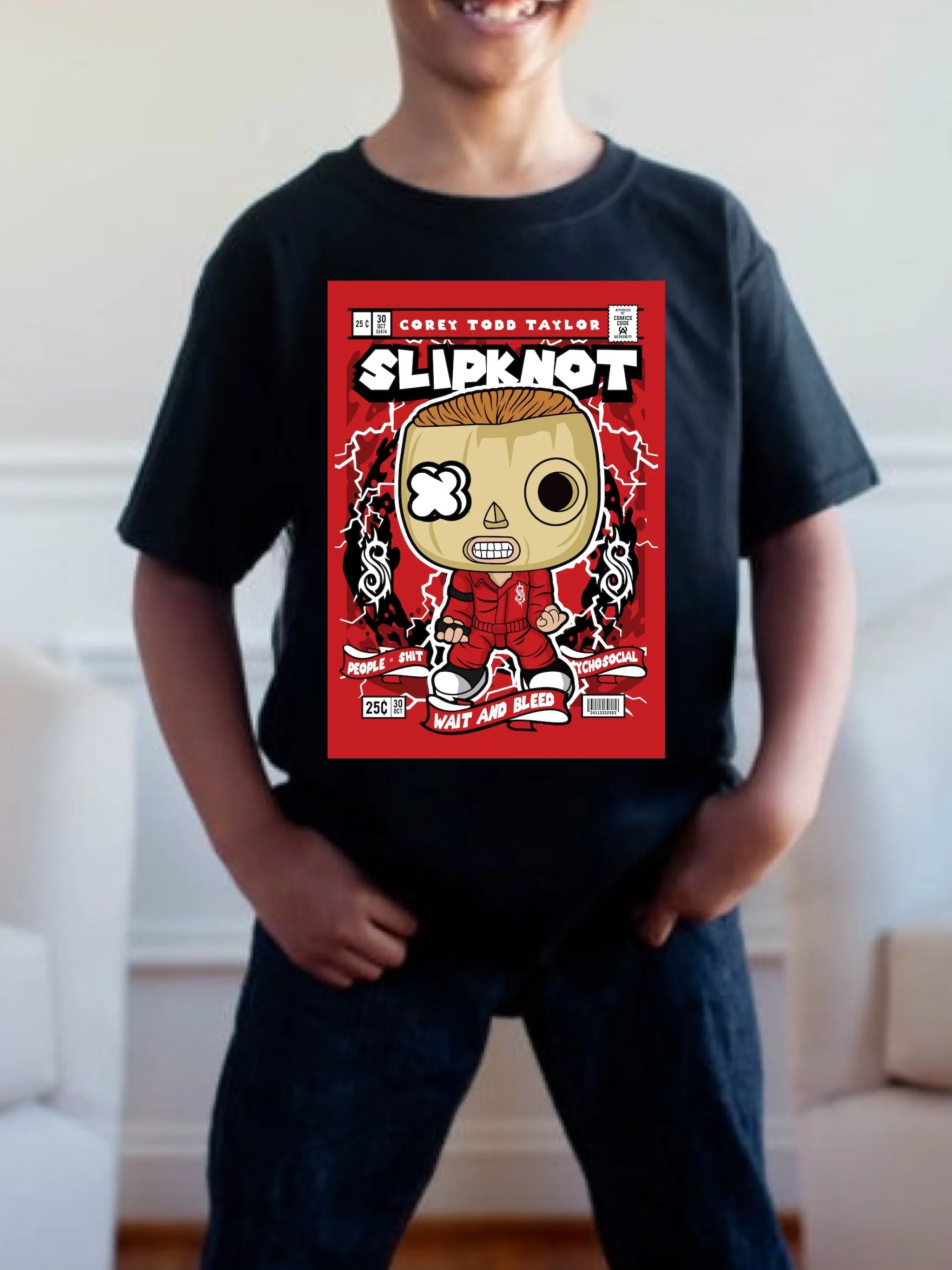 Pre order SLIPKNOT POP tee (tee as pictured ) 1.5 week -2 week Tat