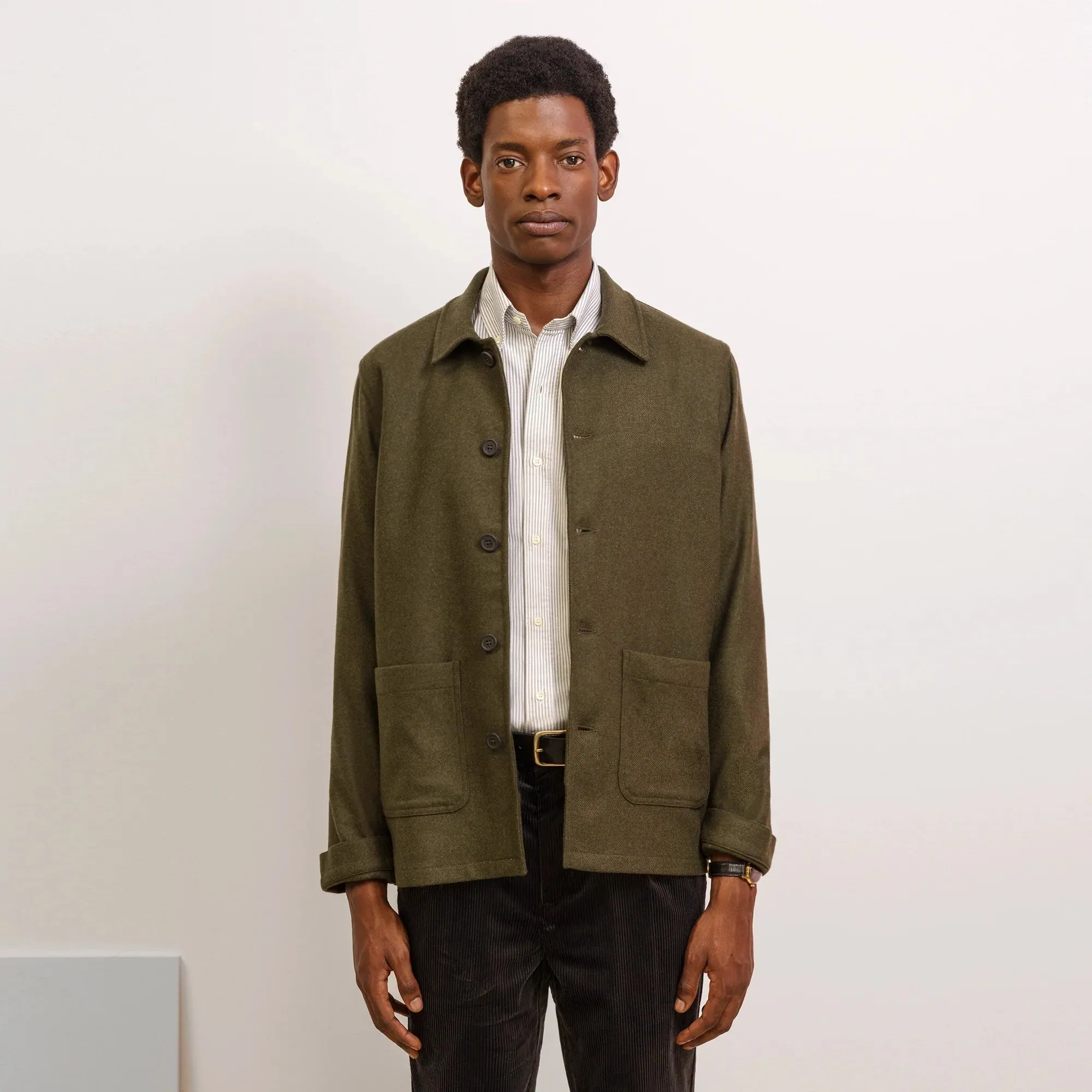 RECYCLED WOOL WORK JACKET