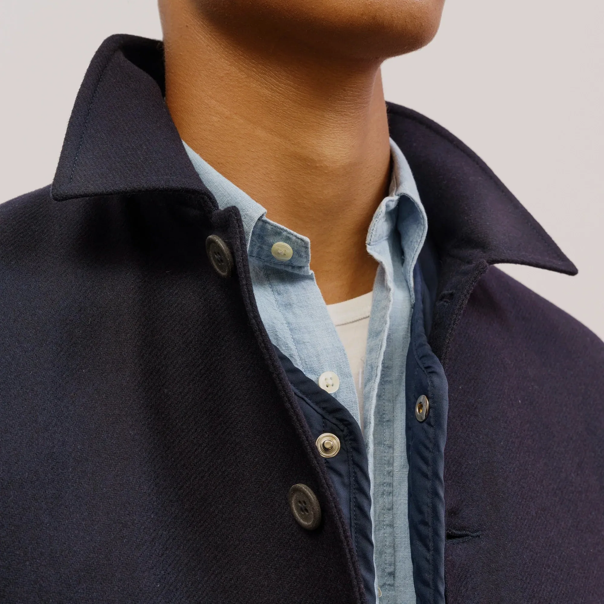 RECYCLED WOOL WORK JACKET