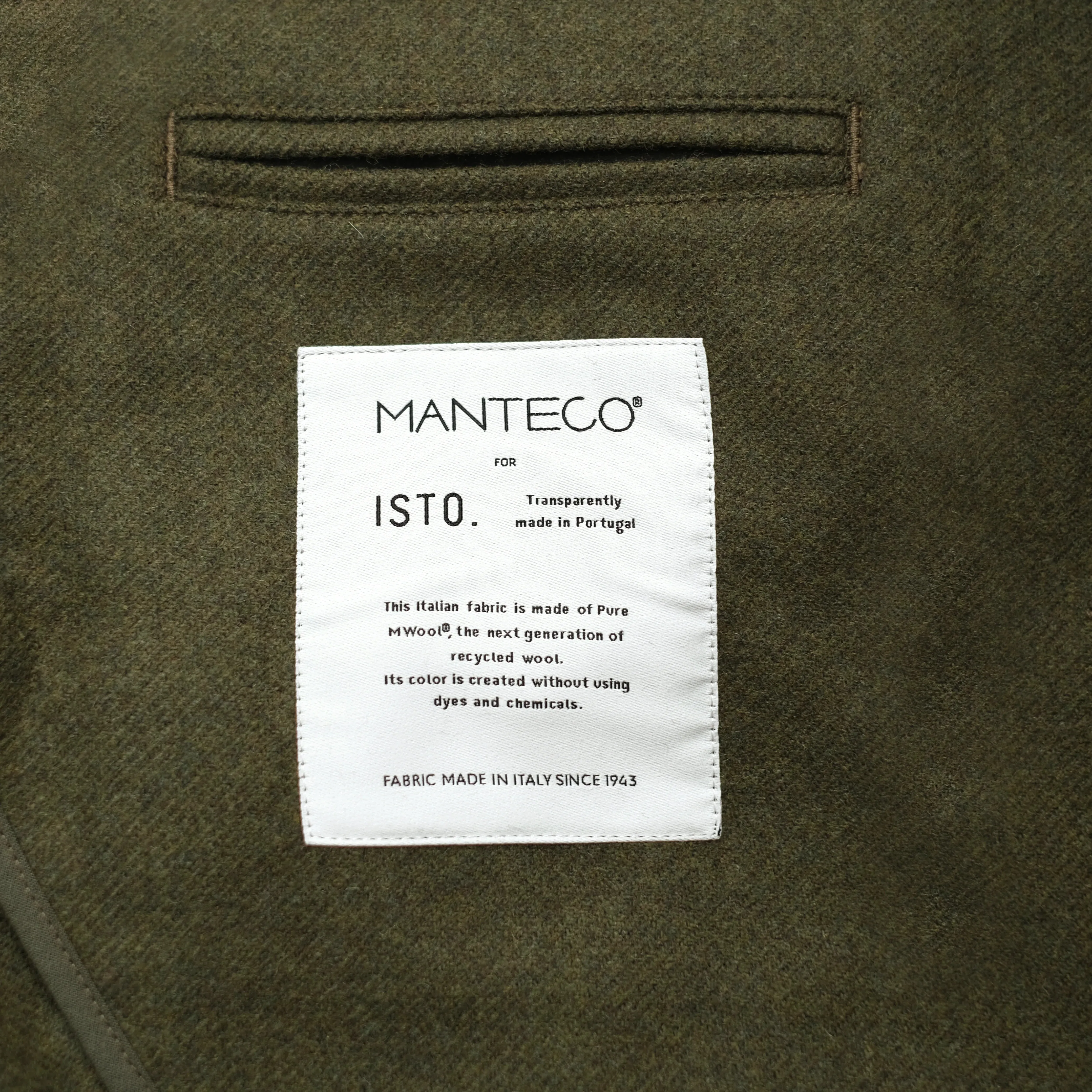 RECYCLED WOOL WORK JACKET