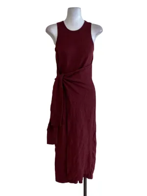 Red Knitted Wrap Dress LB