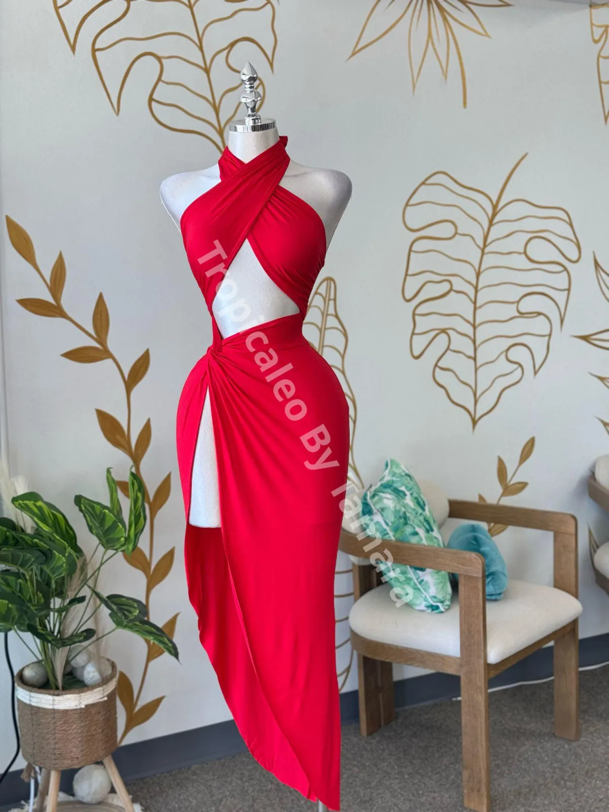 Red Wrap Dress