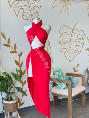 Red Wrap Dress