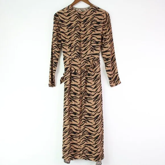 Reformation Maurita Wrap Skirt Midi Dress in Rajah Size 6