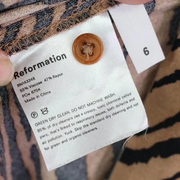 Reformation Maurita Wrap Skirt Midi Dress in Rajah Size 6