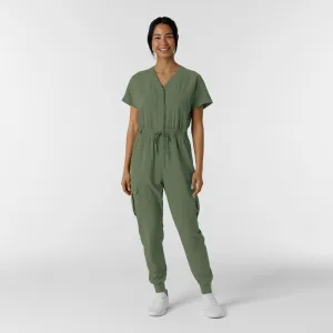 RENEW 3234 Cargo Jogger Scrub Jumpsuit Olive