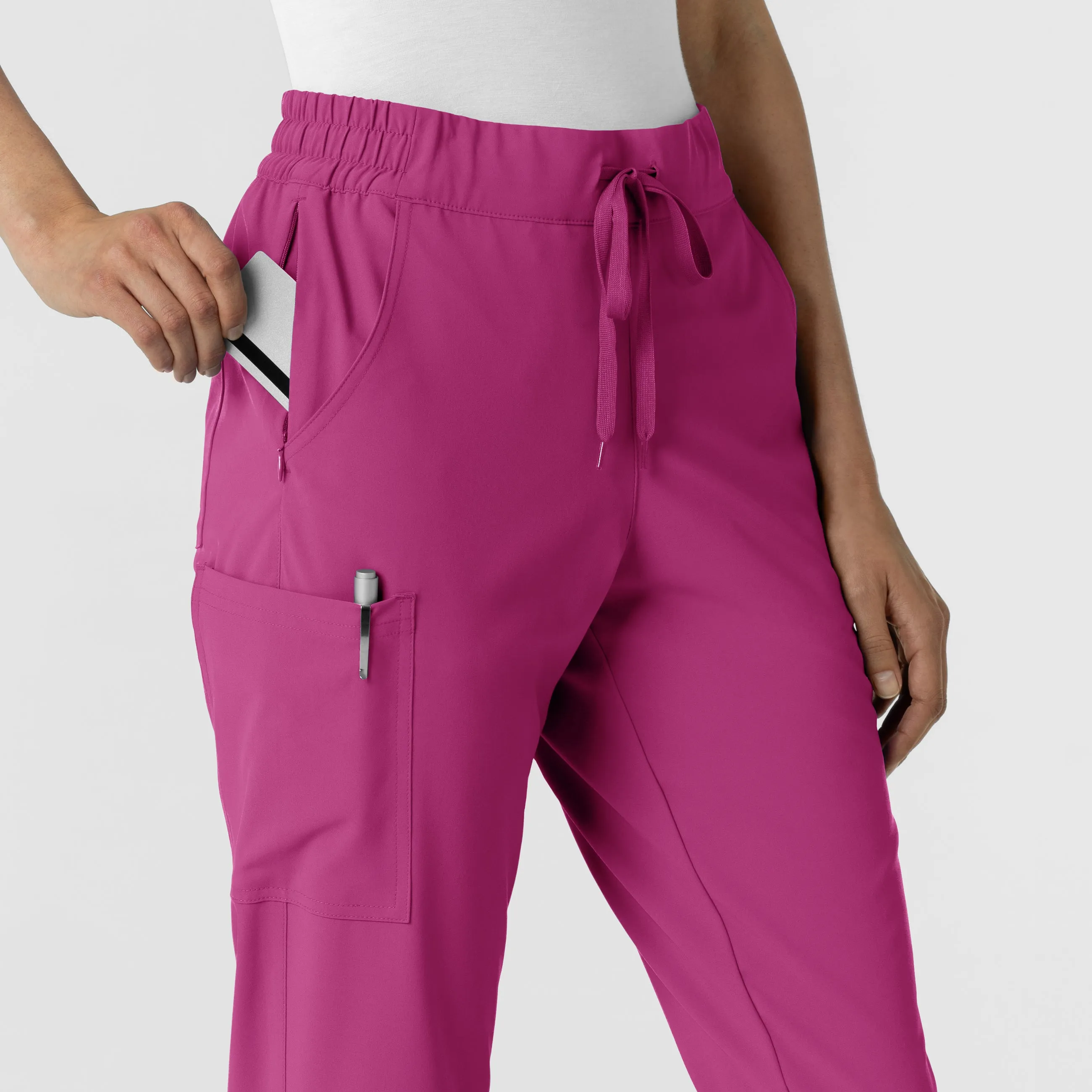 RENEW 5934 Jogger Scrub Pants Raspberry