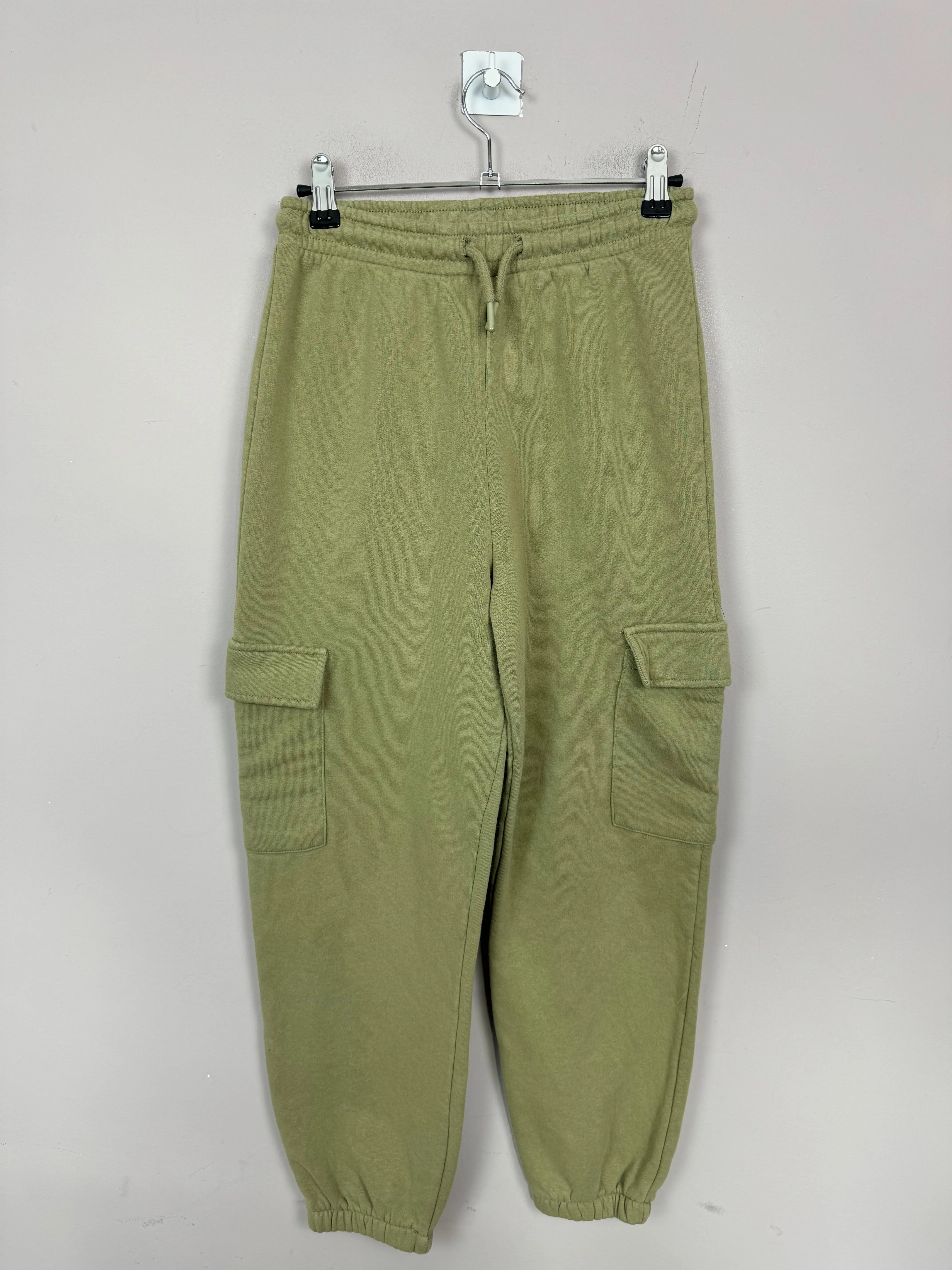 River Island Green Cargo Joggers 11-12y - slight second