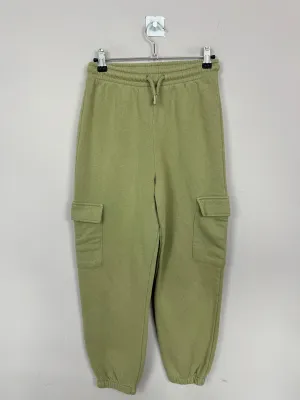 River Island Green Cargo Joggers 11-12y - slight second
