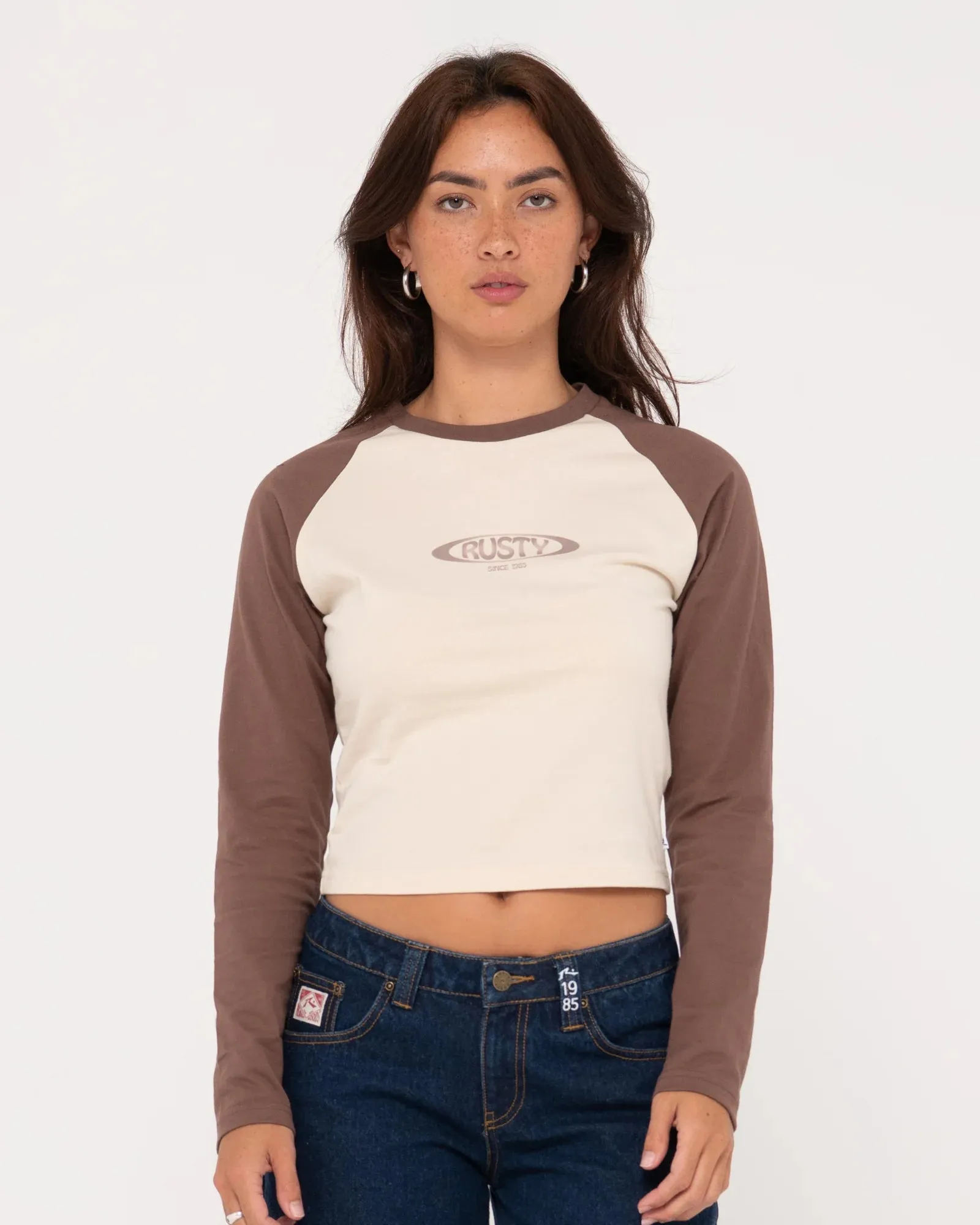 Roval Raglan  Sleeve Skimmer Tee - Ecru