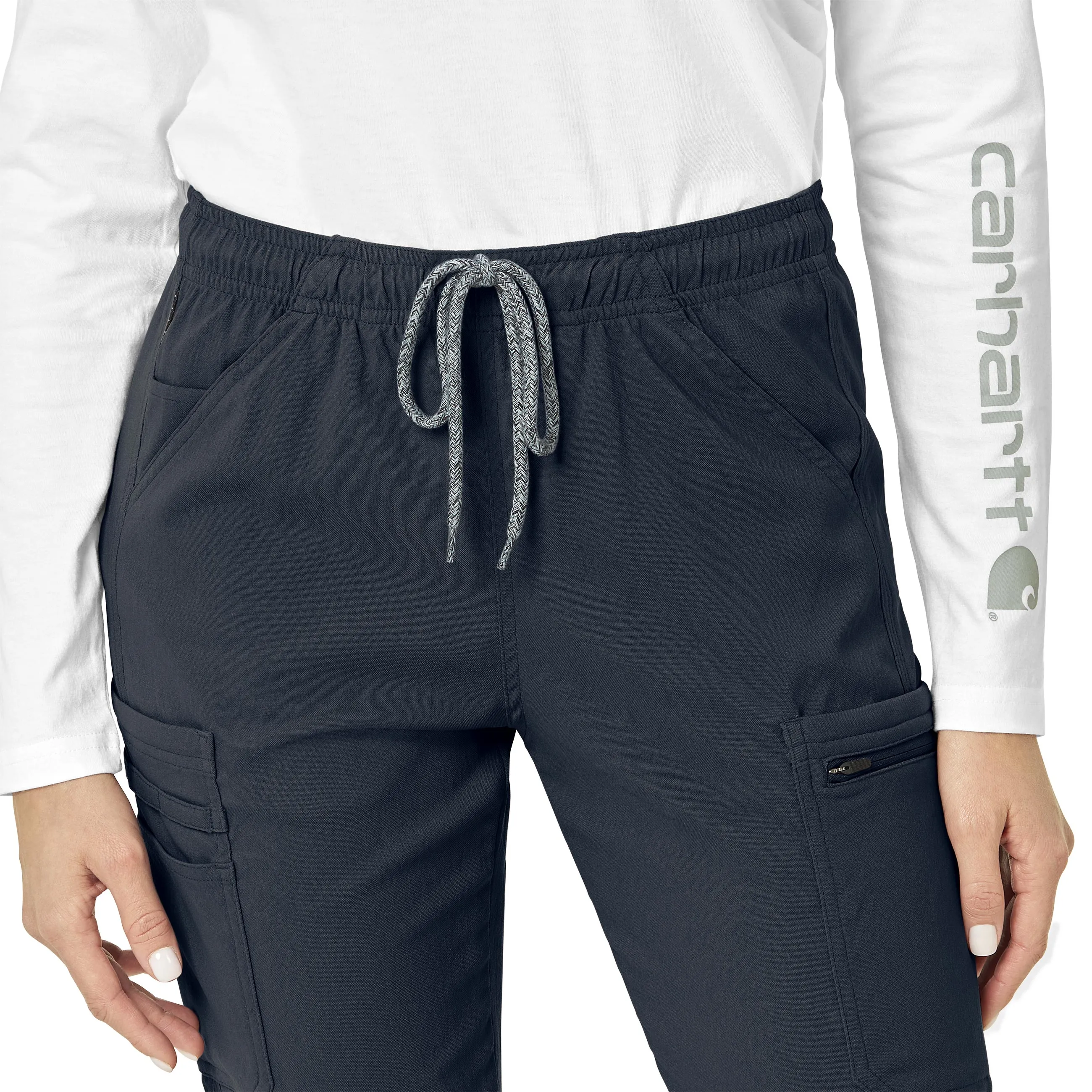 Rugged Flex Peak C52137 Cargo Jogger Scrub Pants Navy