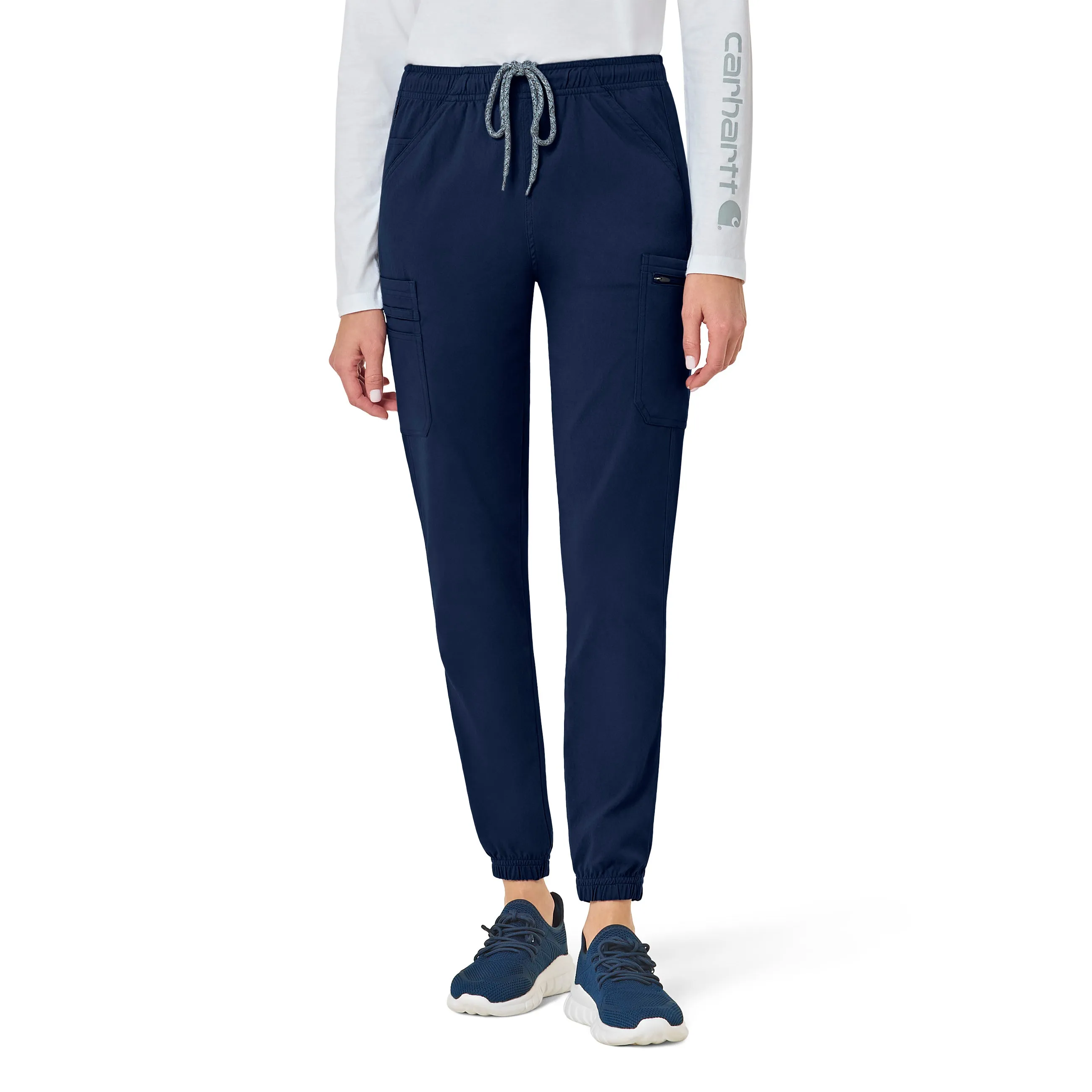 Rugged Flex Peak C52137 Cargo Jogger Scrub Pants Navy