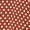 Rust Polka Dot D-Ring Wrap Midi Dress