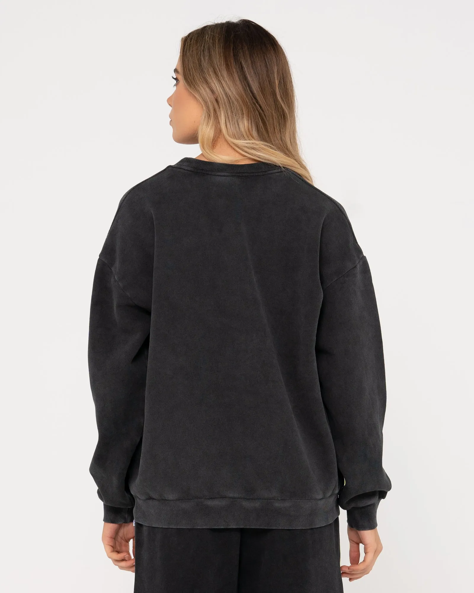 RUSTY OVERSIZE CREW FLEECE