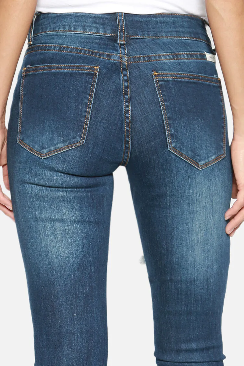 Rylee Distressed Shredded Skinny Jeans