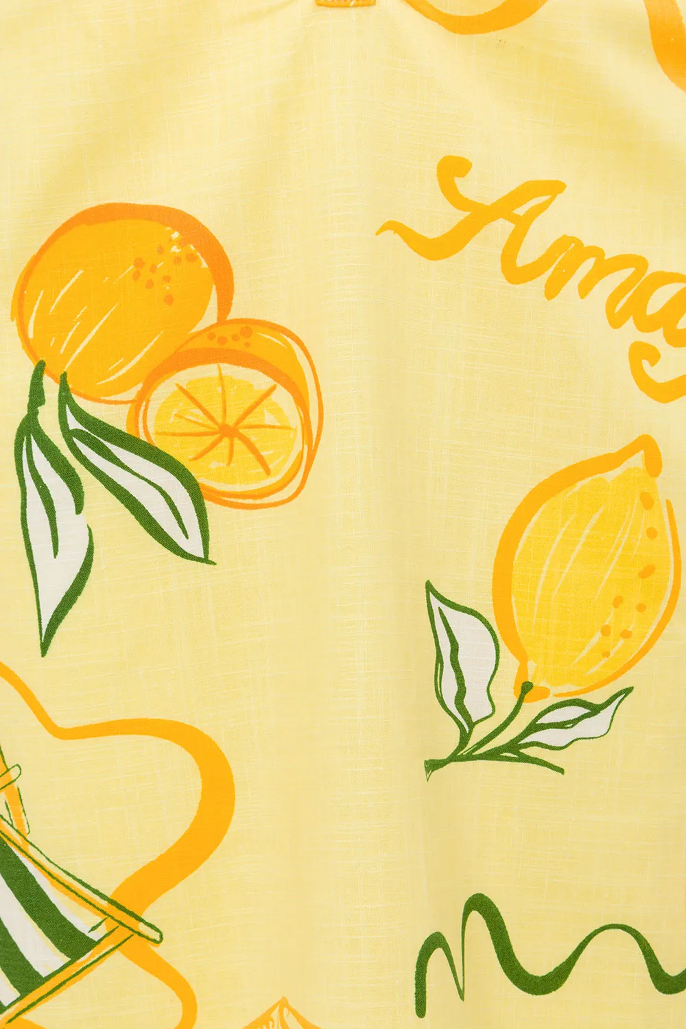 SAMPLE-Tillie Midi Skirt - Amalfi Citrus