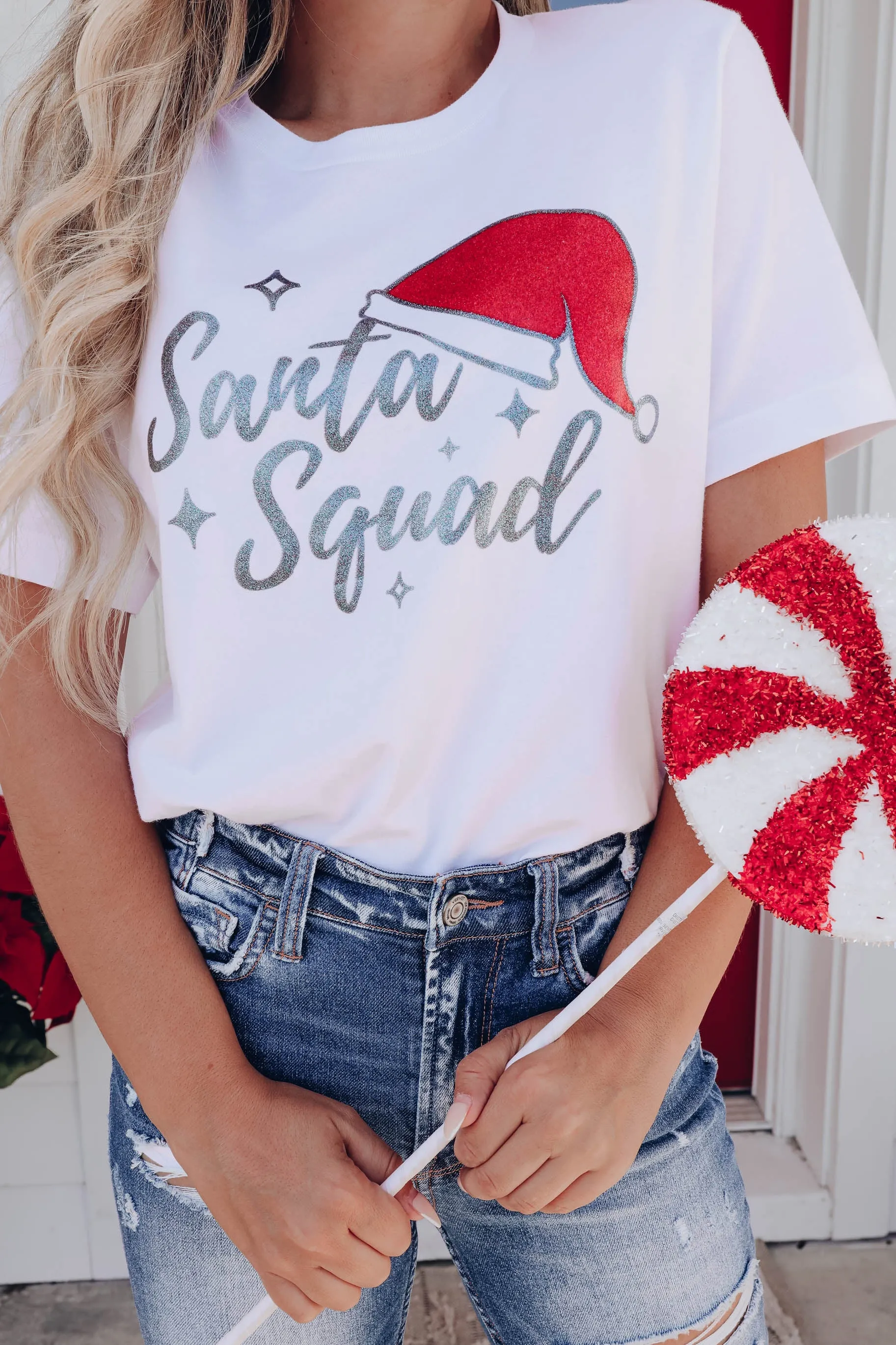 Santa Hat Squad Graphic Tee S-3X