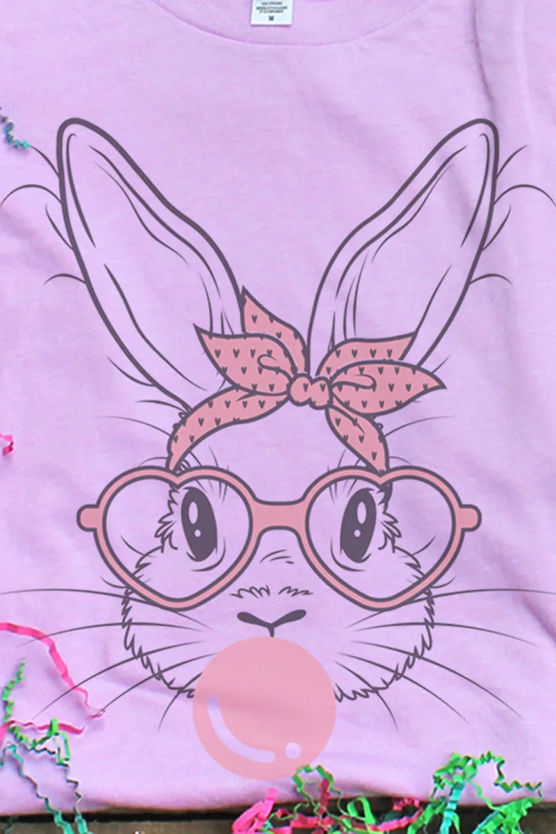 Sassy Glasses Bunny Tri-Blend Short Sleeve Tee