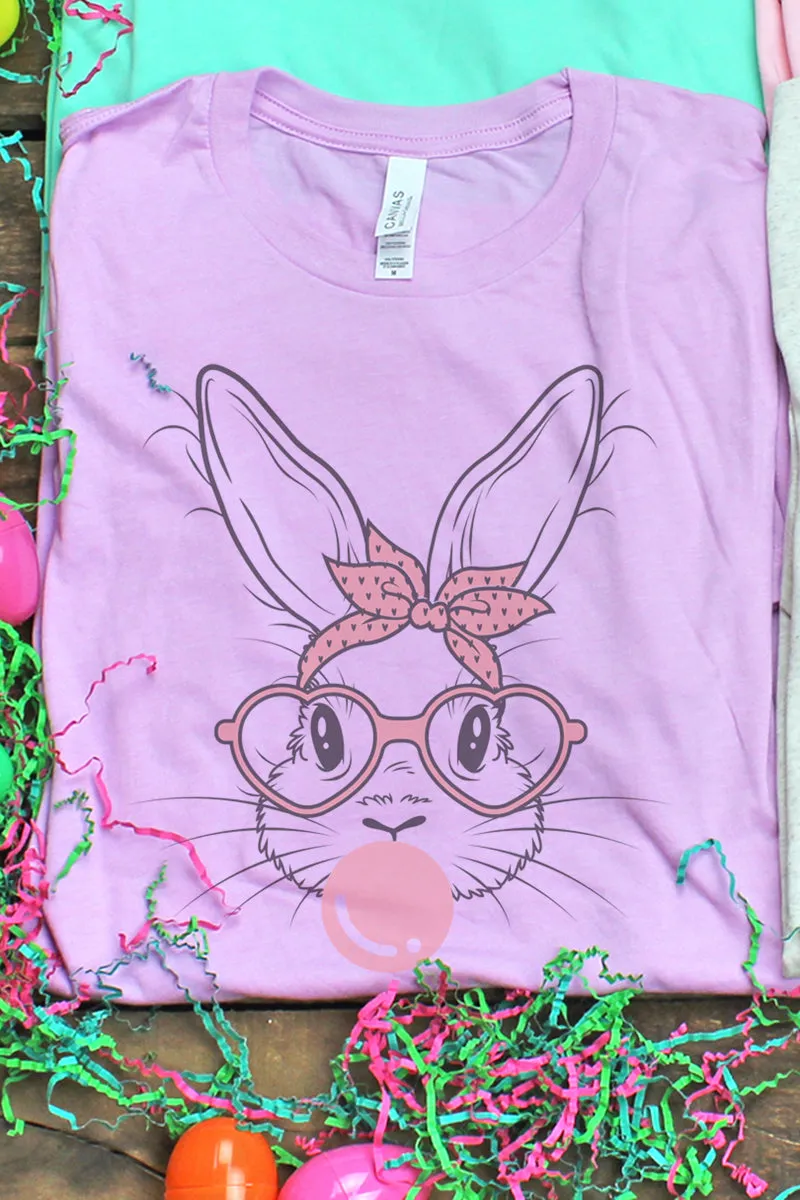 Sassy Glasses Bunny Tri-Blend Short Sleeve Tee