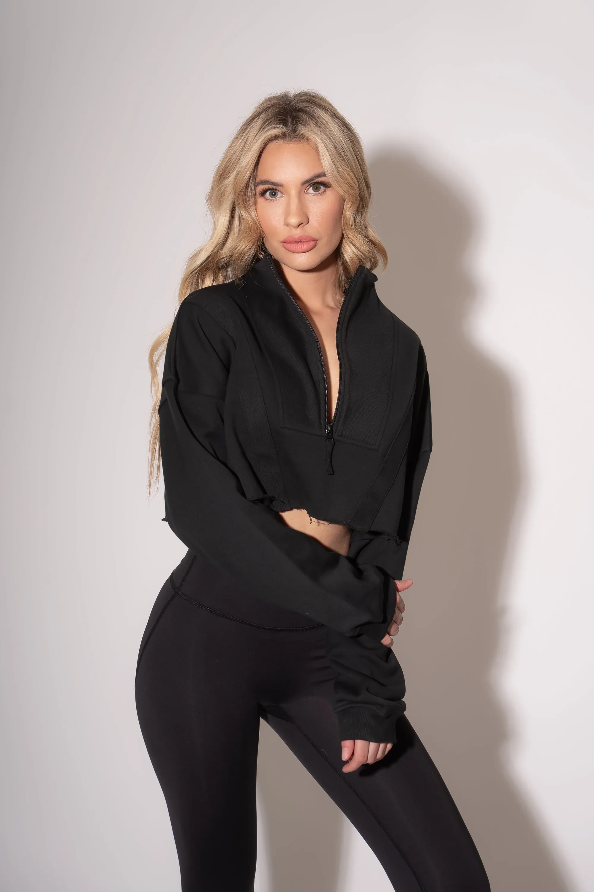 Sausalito Half-Zip - Black