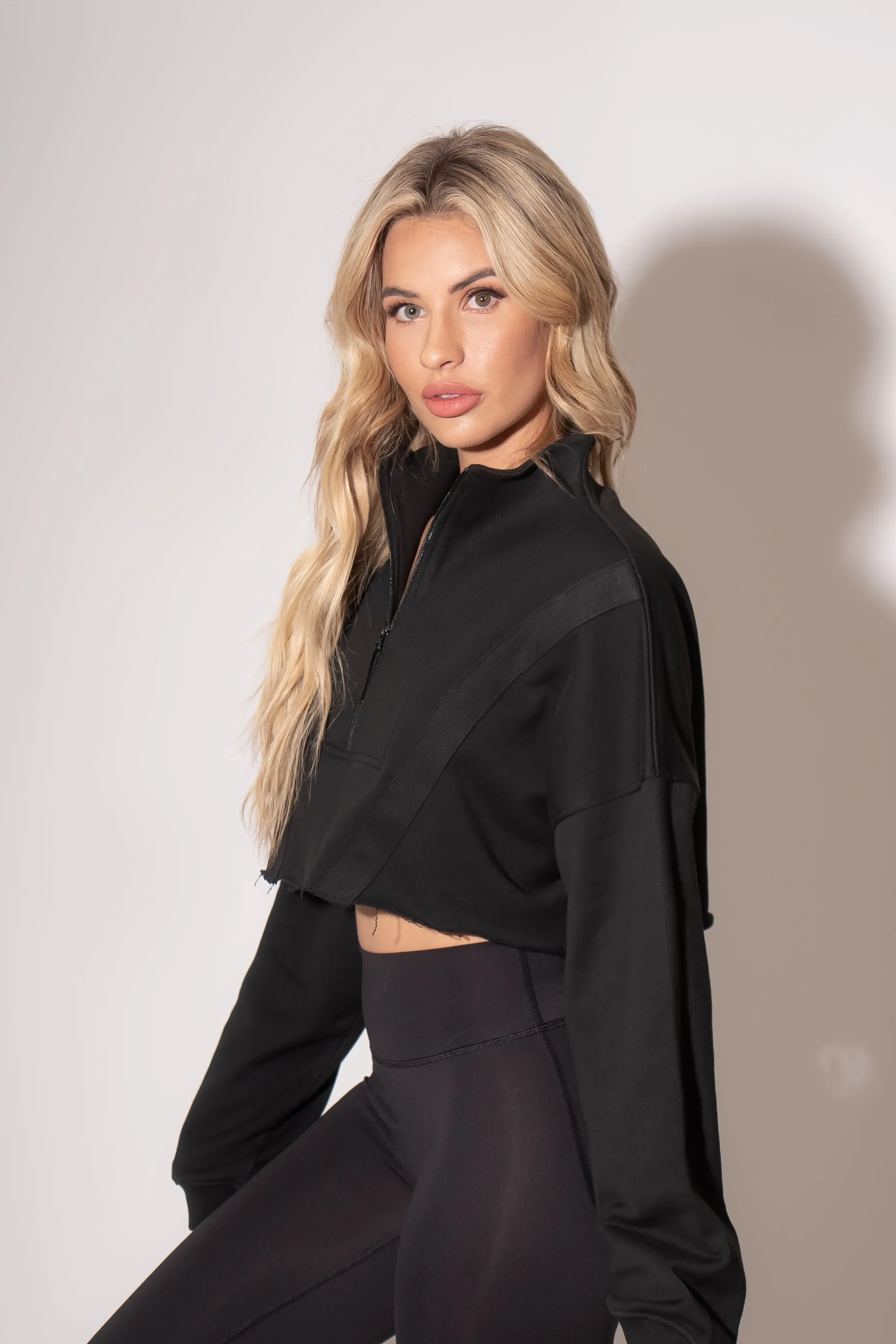 Sausalito Half-Zip - Black