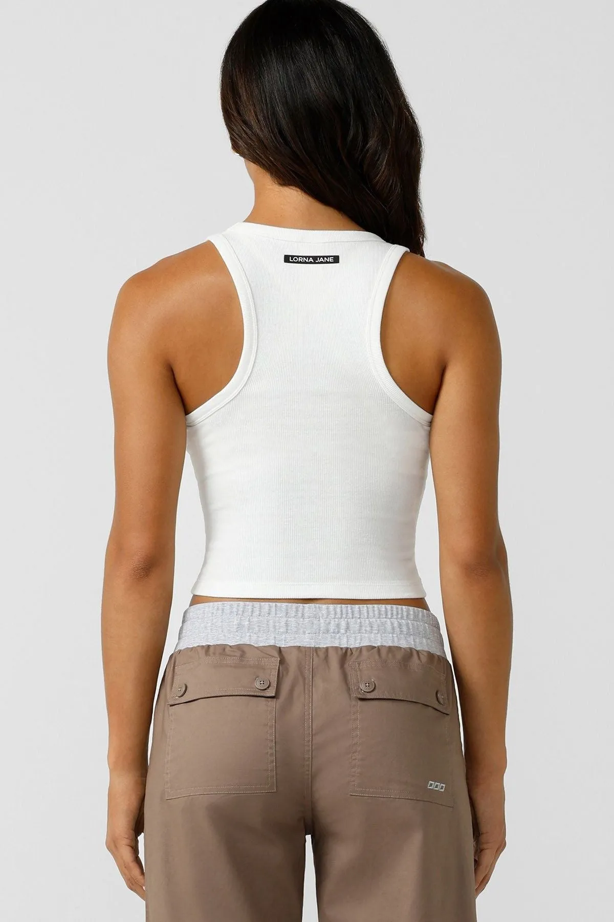 Scoop Neck Essentials Tank | Porcelain