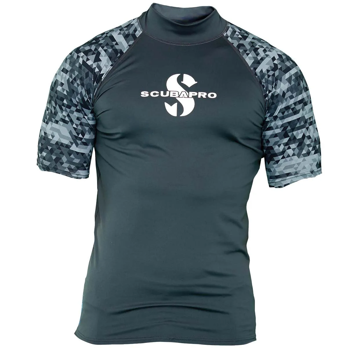 SCUBAPRO Men's UPF50 Short-Sleeve Rash Guard, XL, Graphite