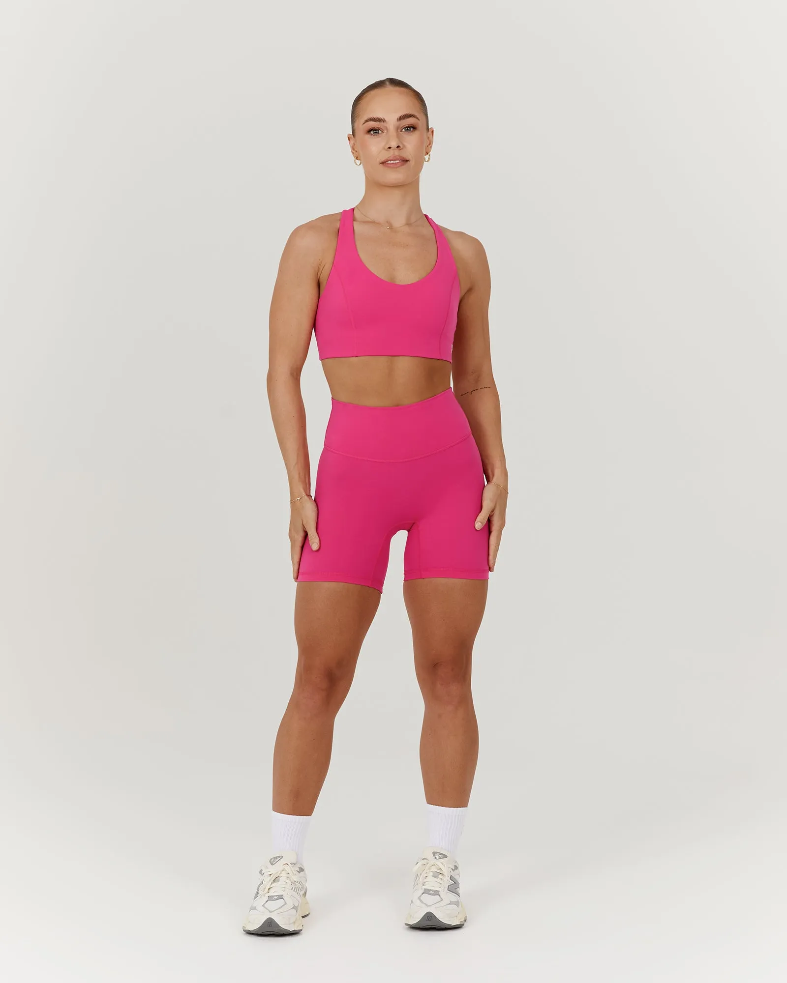 SCULPT RACER BRA - DRAGONFRUIT