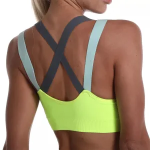Seamless High Impact Sports Bra for Women - Gym Yoga Fitness Top