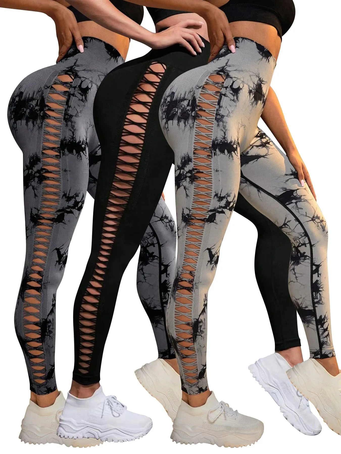 Seamless Leggings with Side Mesh