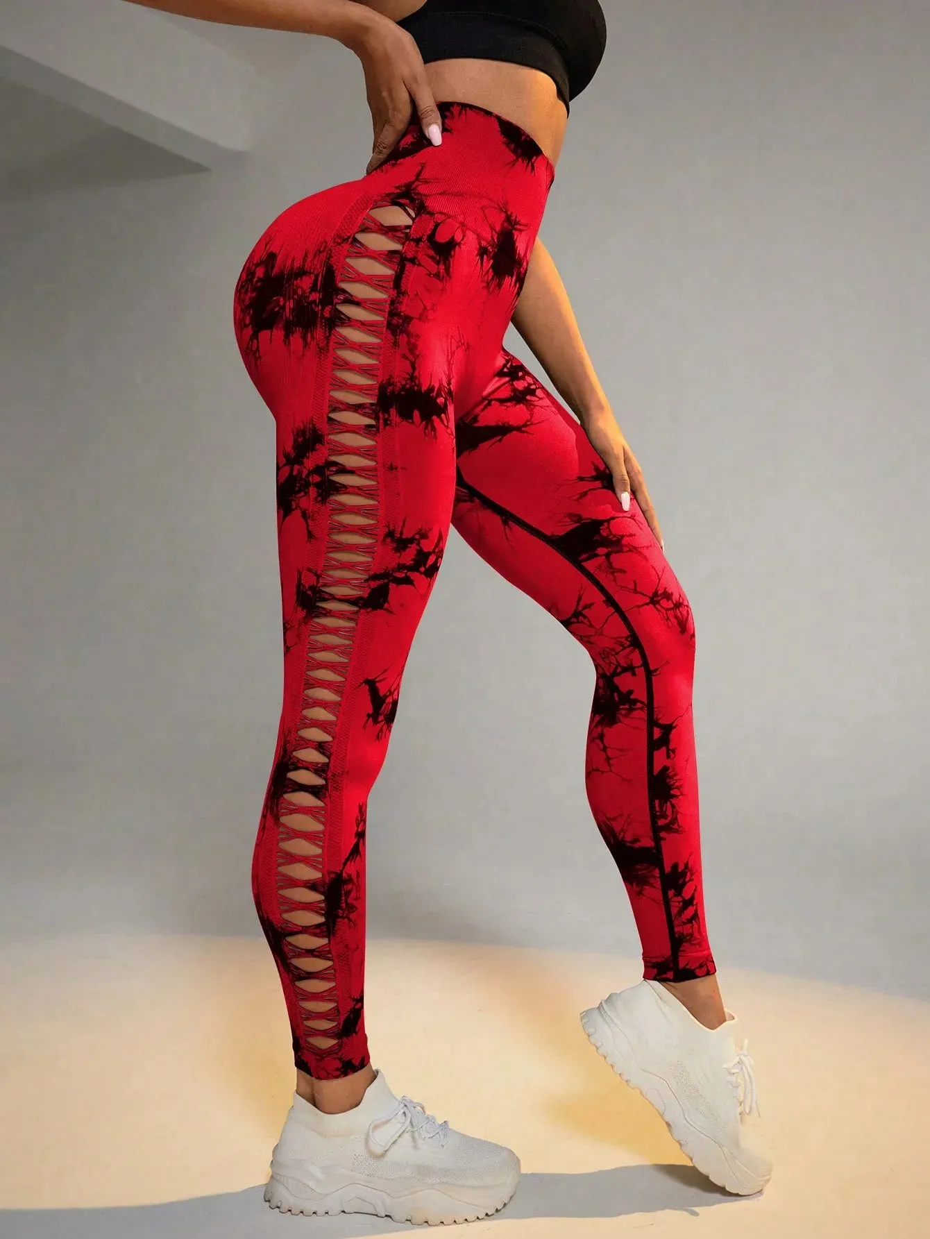Seamless Leggings with Side Mesh