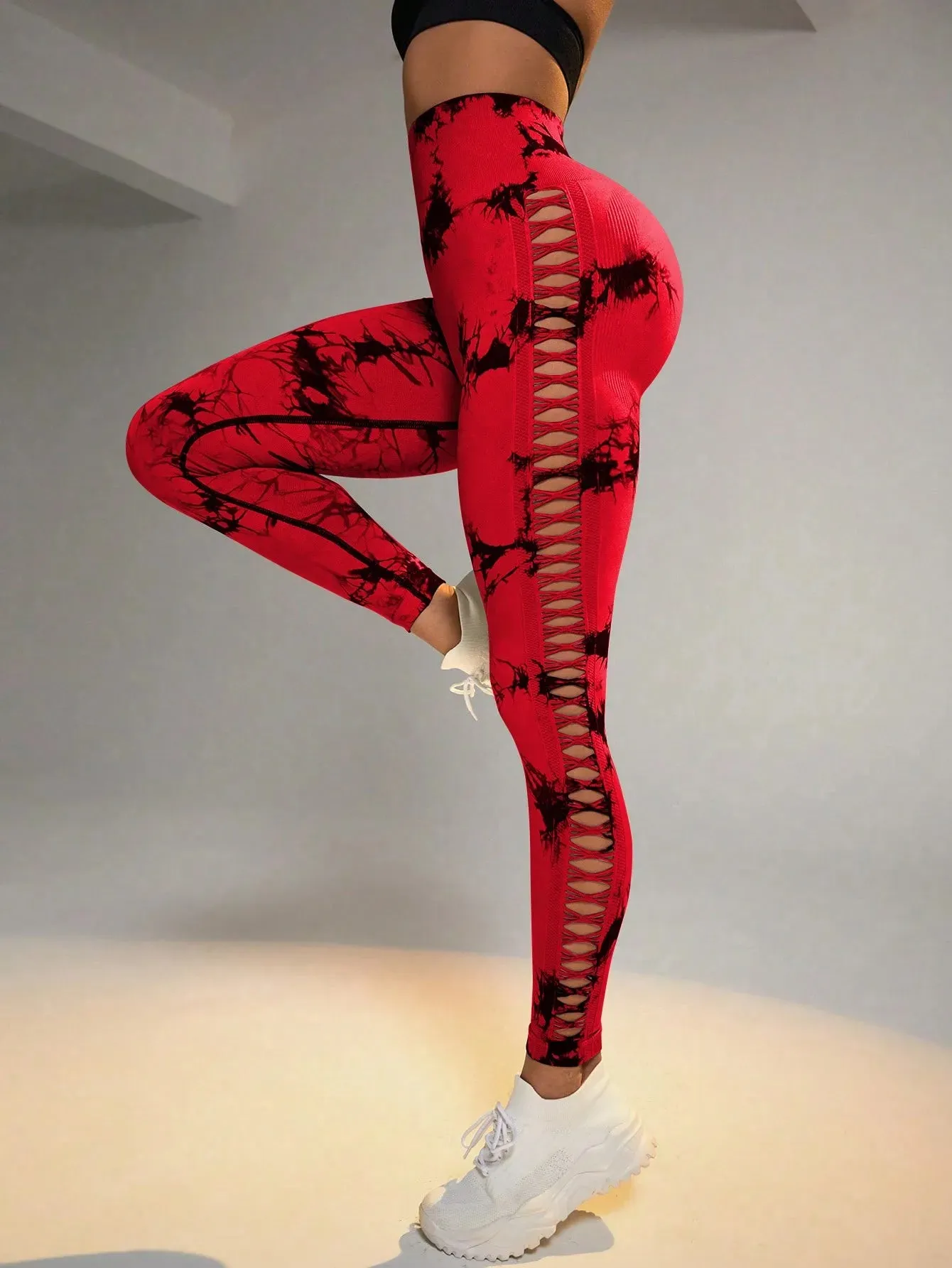 Seamless Leggings with Side Mesh